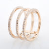 PRE- Yellow Gold White Diamond 3 Tier Ring - Image 2