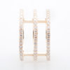 PRE- Yellow Gold White Diamond 3 Tier Ring - Image 3