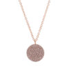 Circle Diamond Pave Necklace