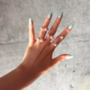 PRE- Two Pearls from Fresh Water with Diamond Side Ring - Image 5