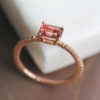 PRE- Emerald Cut Deep Pink Tourmaline