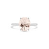 PRE- 2 ct. Oval Light Pink Morganite Ring