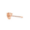 PRE- Heart Shape Morganite Ring Diamond Band - Image 6