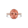 PRE- Rare Deep Pink Morganite Ring
