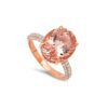 PRE- Rare Deep Pink Morganite Ring - Image 2
